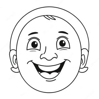 Gelukkige Gesigsuitdrukkings Inkleurblad 123482 57779