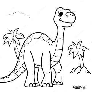 Brontosaurus Inkleurbladsye