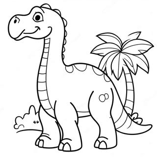 Brontosaurus Inkleurblad 123506-57791