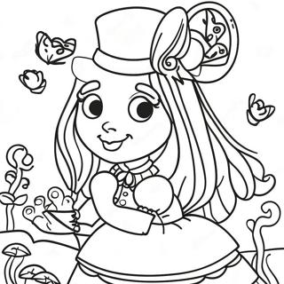 Steampunk Alice In Wonderland Inkleurblad 123739-57971