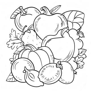 Kleurvolle Vrugte En Groente Inkleurblad 123842 58056