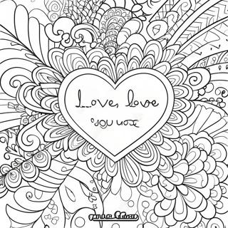 Charmante Liefde Aanhalings Inkleurblad 123897 58107