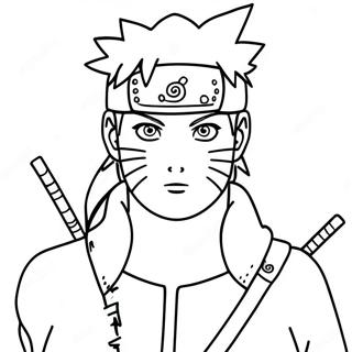 Naruto Shippuden Inkleurbladsye