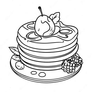 Heerlike Wafels Met Bessies Inkleurblad 124384-58578