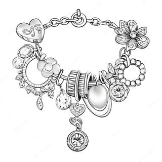 Sprankelende Sjarme Armband Inkleurblad 124615 58750