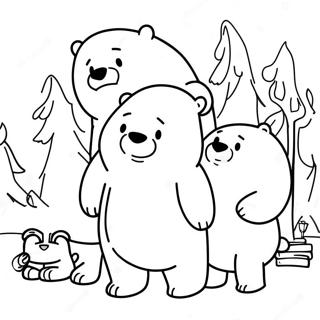 We Bare Bears Inkleurblad 124638-58761