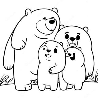 We Bare Bears Inkleurblad 124638-58763