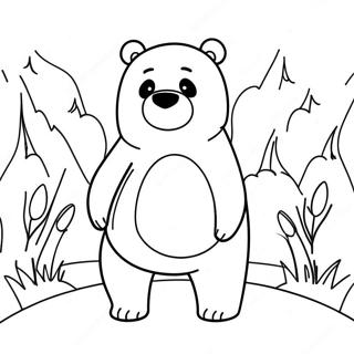 Charmante We Bare Bears Inkleurblad 124639-58765