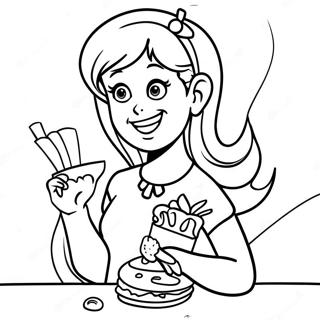 Daphne Scooby Snacks Inkleurblad 124873-58953