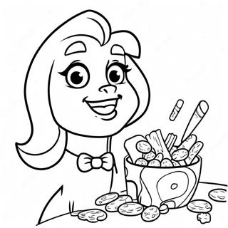 Daphne Scooby Snacks Inkleurblad 124873-58955