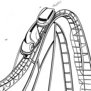 Opwindende Roller Coaster Rit Inkleurblad 124898 58969