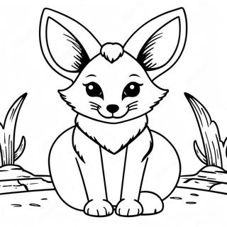 Fennec Vos Inkleurbladsye