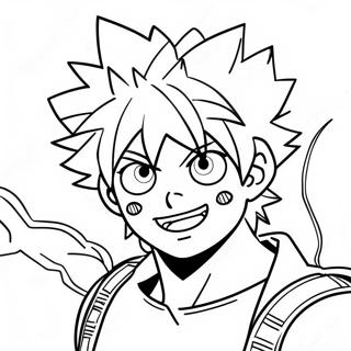 Bakugo Met Vuur Eienaardighede Inkleurblad 125336-59316