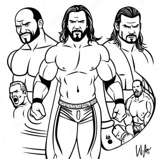 Wwe Supersterre In Aksie Inkleurblad 125360-59328