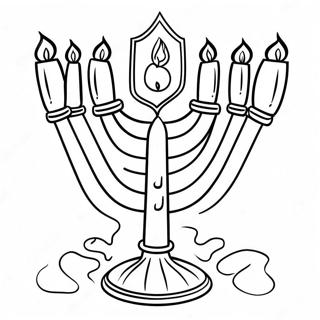 Beis Hamikdash Met Goue Menorah Inkleurblad 126109-59910