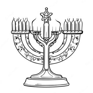 Beis Hamikdash Met Goue Menorah Inkleurblad 126109-59912