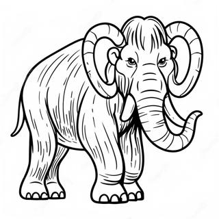 Wollige Mammoth Inkleurbladsye