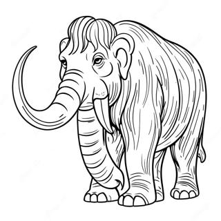 Wolharige Mammoth Inkleurblad 126185-59962