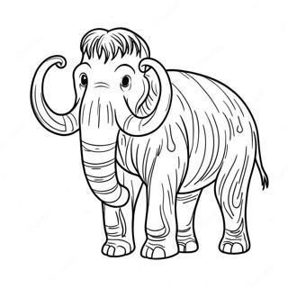 Wolharige Mammoth Inkleurblad 126185-59964