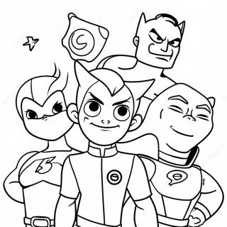 Beest Seun Met Superheld Vriende Inkleurblad 126342-60094