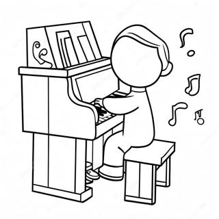 Sebastian Wat Die Klavier Speel Inkleurblad 126729 60391