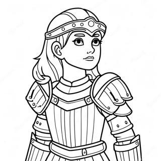 Dapper Meisie In Volle Pantser Inkleurblad 126913-60539