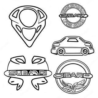 Subaru Logo Inkleurblad 126985-60584