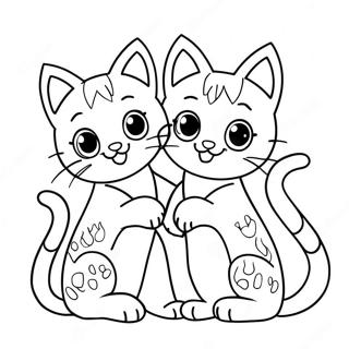 Speelse Kittens Met Hul Ma Inkleurblad 127269-60808