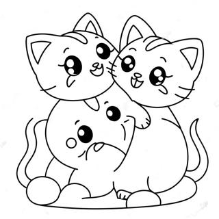 Schattige Kittens Wat Speel Inkleurblad 127271-60814