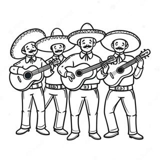 Kleurvolle Mariachi Orkes Inkleurblad 127580-61178