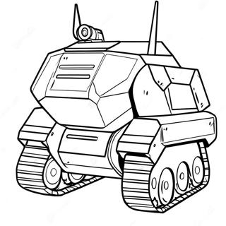 Gepantserde Oorlog Masjien Inkleurblad 127656 61105