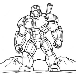 Stealthy Oorlog Masjien Inkleurblad 127659 61246