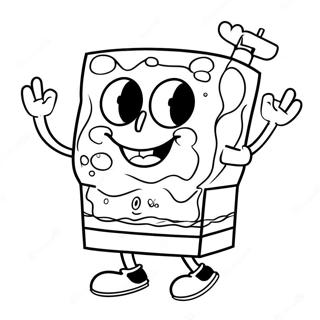 Spongebob En Vriende Inkleurbladsye