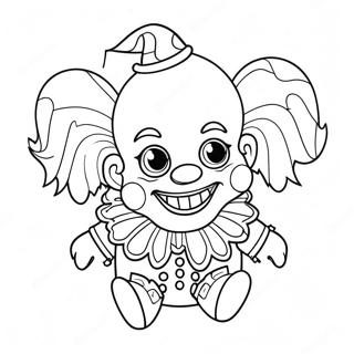 Grusame Klown Pop Inkleurblad 127941-61467