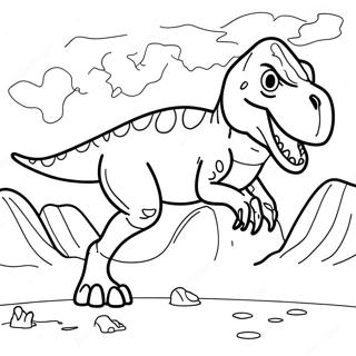 T-Rex Inkleurbladsye