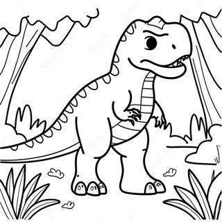 T-Rex Inkleurbladsye