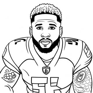 Odell Beckham Jr Inkleurbladsye