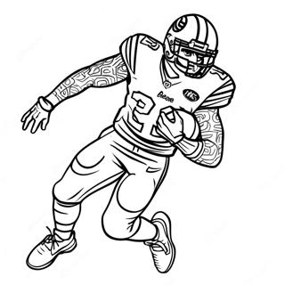 Odell Beckham Jr Dinamiese Pose Inkleurblad 128560-61945