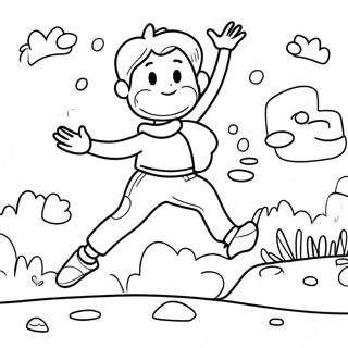 Vrolike Leap Dag Viering Inkleurblad 128716-62061