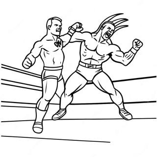 Opwindende Wwe Wrester Wat Op Teenstander Spring Inkleurblad 128791-62115