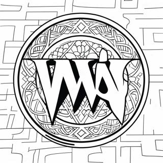 Dapper Wwe Logo Inkleurblad 128792-62117