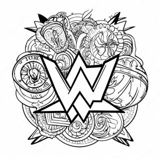 Dapper Wwe Logo Inkleurblad 128792-62118