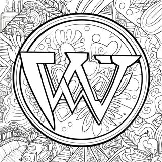 Dapper Wwe Logo Inkleurblad 128792-62119
