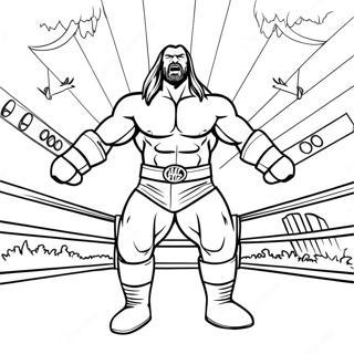 Aksie Gevulde Triple H In Die Ring Inkleurblad 128794-62126