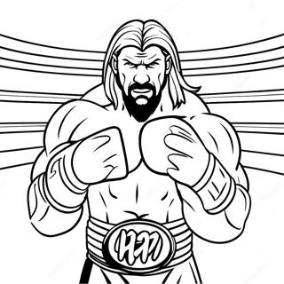 Aksie Gevulde Triple H In Die Ring Inkleurblad 128794-62128