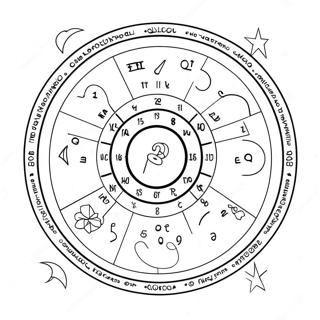 Astrologie Inkleurblad 128842-62151