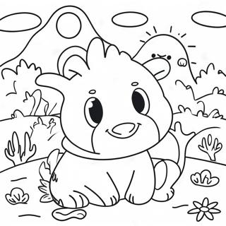 Vrolike Diere In Die Natuur Inkleurblad 128947-62244