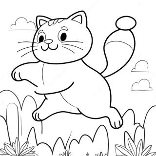 Meowscles Wat Hoog Spring Inkleurblad 129176-62428