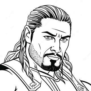 Kragvolle Roman Reigns Wwe Inkleurblad 129430-62621