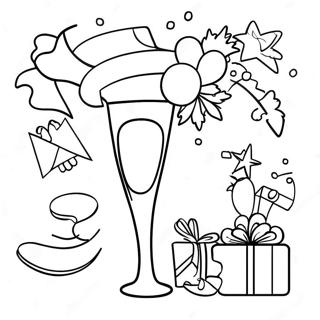 Vrolike Nuwejaarsnag Inkleurblad 129457 62646